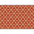 thumbnail image 1 of Ahgly Tapis Rectangulaire Orange Lavable en Machine, 5 Pieds x 7 Pieds, 1 of 7