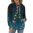 thumbnail image 3 of Christmas Tree Light Regular Fit Hoodie, Sporty Pullover Hooded Sweatshirt for Men Women M, 3 of 6