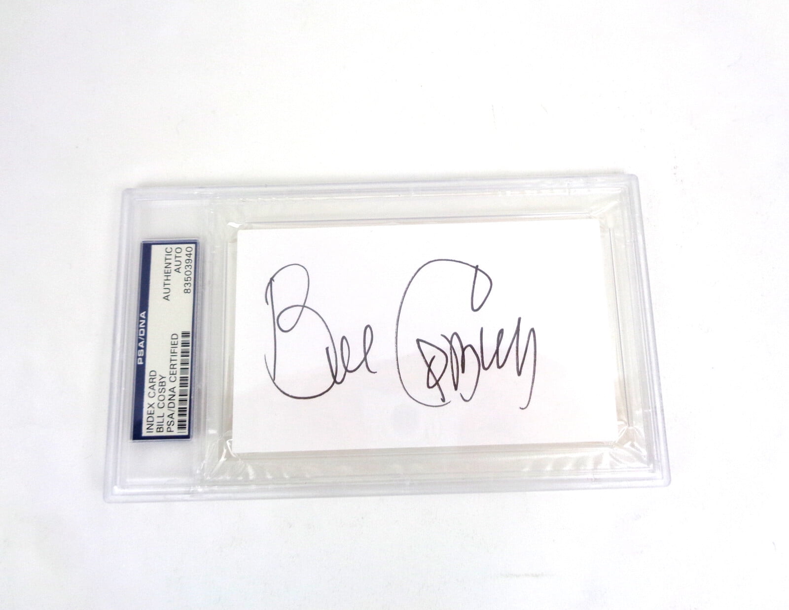 Bill Cosby Show Signed Autograph Index Card PSA/DNA Slabbed COA