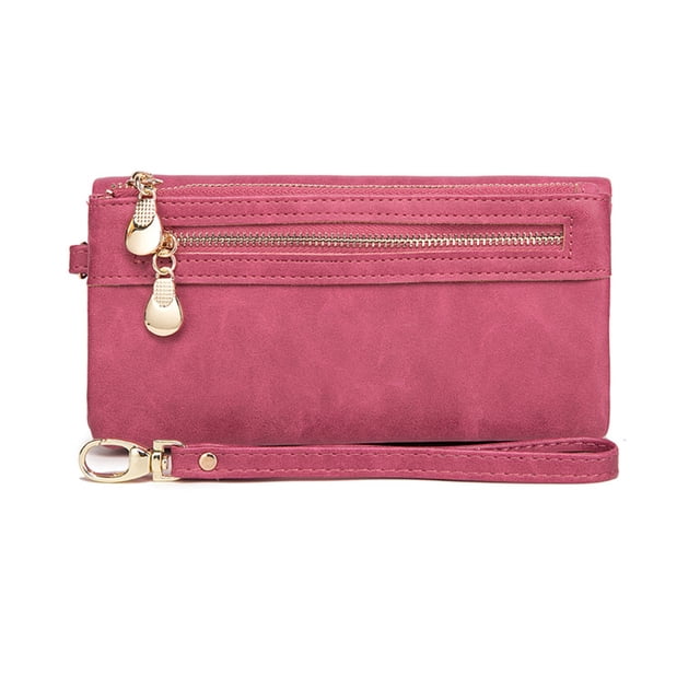 Cartera de Cuero PU Minnieouse para Mujer Rosa Roja