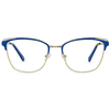 In Style Eyes Premium Blue Light Reading Glasses. Gold Frame Cat Eye Glasses, Blue 1.5x