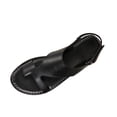 thumbnail image 6 of Xucatan Women's Leather Toe Post Sandals, Perforated Flat Beach Shoes with Adjustable Ankle Strap, Breathable Casual Summer Footwear, Versatile Solid Color Design for Spring Outdoor Gift, 6 of 9