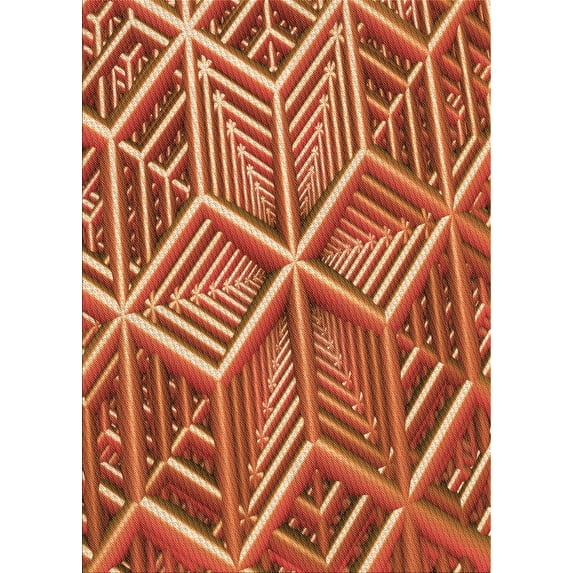 Ahgly Company Machine Washable Indoor Rectangle Transitional Red Area Rugs, 2' x 4'