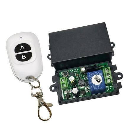 AC85V - Wireless Relay Remote Switch Receiver with Remote Control White ...