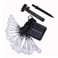 thumbnail image 4 of Luces Navideñas Con Forma De Gota De Agua, Guirnaldas De Luces Solares De Plástico, Decorativas, Respetuosas Con El Medio Ambiente, 7m Para Patios, 4 of 8