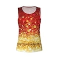 thumbnail image 5 of Goofa Red Gold Glitter Printed Womens Workout Tops for Women Sleeveless Yoga Shirts Athletic Running Tank Tops Sleeveless Gym Clothes Workout Apparel-Small, 5 of 9