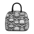 thumbnail image 2 of Skull Gothic Pattern Insulated Leakproof Lunch Box for Work, Lunch Bag for Women Men, Loncheras Para Mujer for Beach Travel Picnic Camping, 2 of 6
