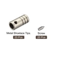 thumbnail image 3 of Uxcell 20Pack 5mm Metal Shoelace Tips Screws Shoelace End Tip Cords End Bright Silver, 3 of 7