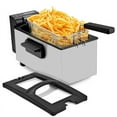 thumbnail image 2 of Deep Fryer 3 Liter Capacity,1500W Oil Fryer with Adjustable Temperature,Viewing Window,Detachable Frying Basket,Made of Stainless Steel Material and Easy to Clean, 2 of 10
