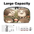 thumbnail image 3 of Hedgehog Waterproof Oxford Cloth Travel Organizer for Electronic Devices with USB Pouch, Charger Pouch, Charger Bag Organizer, and Phone Cable Organizer, 5.9x9.44x3.14 in, 3 of 6