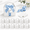 White,Light Blue-24, variant on 24 Set Large Gable Boxes With Handle Ribbon And Tag Red