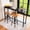Black, variant on 71 Inch High Top Bar Table, Rectangular Narrow Long Counter Height Pub Table with Steel Frame, 39" Ergonomic Height, MDF Wood Top, Space-Saving Design for Kitchen Living Room Dining Entryway