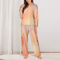 thumbnail image 2 of Balery The Sunset of Dandelion Conjunto de Pijama con Estampado para Mujer, Conjunto de Dos Piezas con Manga Larga, Ropa de Dormir Suave con Bolsillos, Pijamas Cómodos-Medium, 2 of 7