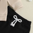 thumbnail image 5 of CAUYDY 6 9 12 18 24 Months Toddler Boy Fall Winter Clothes 2T 3T 4T 5T Infant Long Sleeved Sweatshirt Sweatpants 2Pcs Casual Set Newborn Going Home Outfit Beige for Sizes 2-3 Years, 5 of 8
