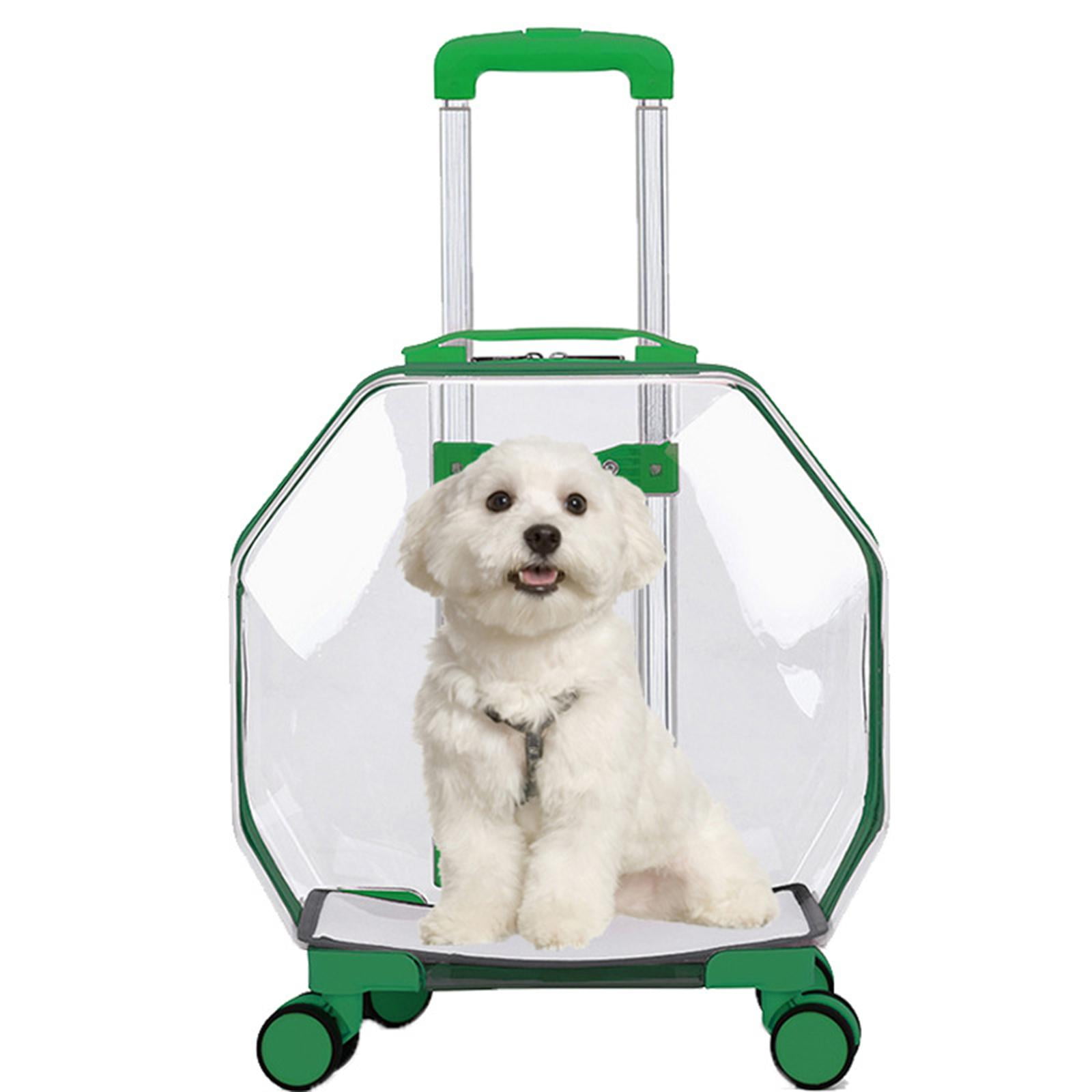 Multifunctional Dog Trolley Case Transparent Durable for Walking Outdoor Green Walmart