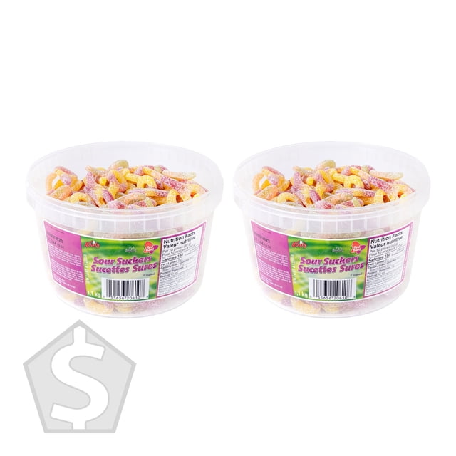 Bande Rouge Suçons Sûrs, 1,1 kg - Lot de 2