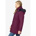 thumbnail image 3 of Woman Within Plus Size Faux Fur Down Parka Coat, 3 of 6