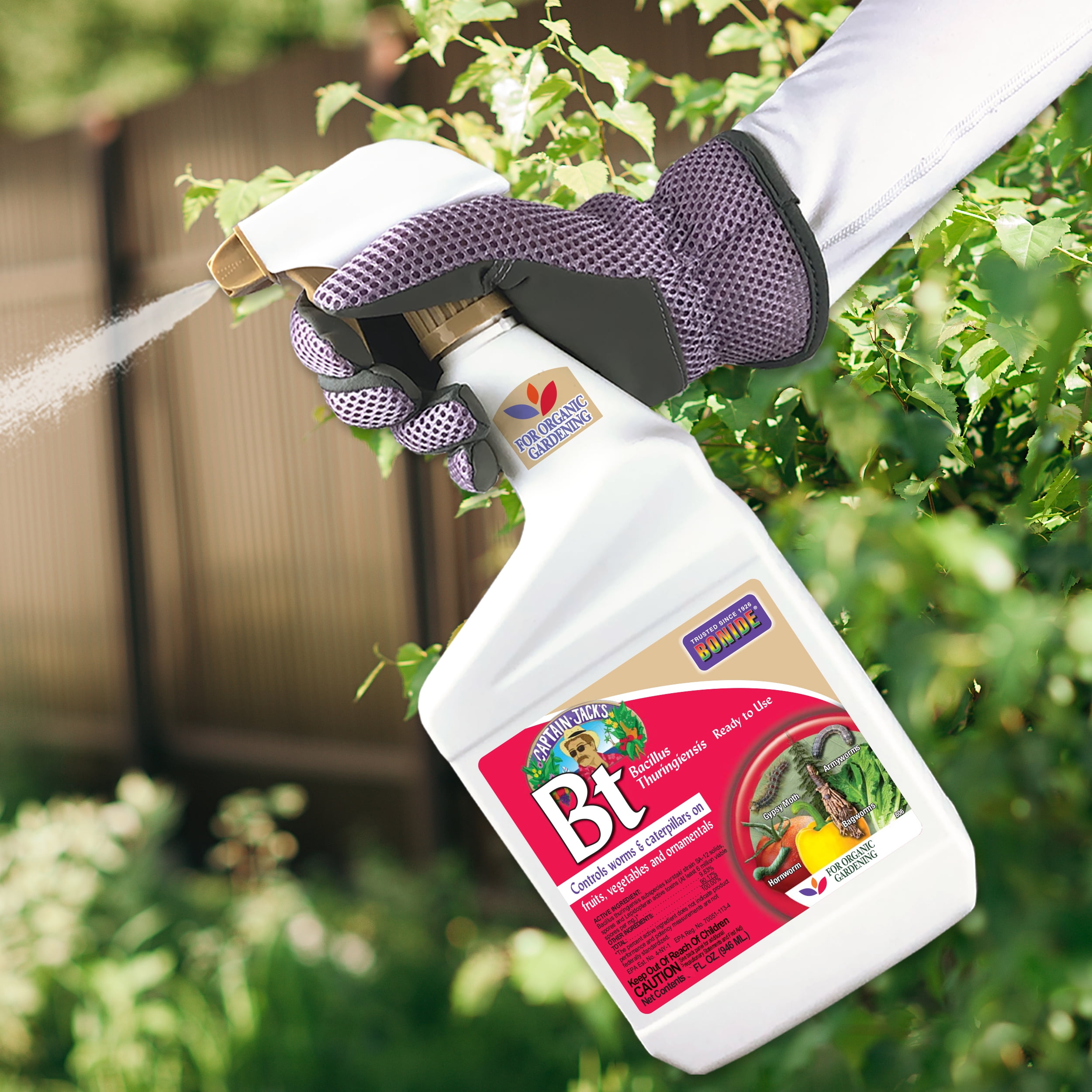 Bonide Captain Jack's 16 oz Bt Thuricide Ready-to-Use Spray for Worm & Caterpillar Control
