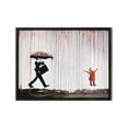 thumbnail image 5 of Colorful Rain Graffiti Art Banksy Prints - By Haus & Hues Graffiti Art Wall Decor Banksy Wall Poster Banksy Poster Street Painting Street Art Bansky Art (Framed Black 16x20), 5 of 6
