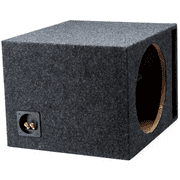 American Sound Connection 12in Vented Subwoofer Speaker Enclosure, Loudspeaker Cabinet
