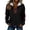 A246 Black, variant on Women's Quarter Zip Sweatshirts Long Sleeve Lapel Collar Pullover Tops Elbow Patches Soft Lightweight Fleece Blouses Breathable for Fall Winter Work