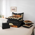thumbnail image 5 of Feelyou Western Cowgirl Cowboy Twin Bedding Sets 7-Piece, Mystic Tribal Moon Galaxy Bedding Comforter Set, Vintage Geometric Reversible Sheet Sets, Breathable Home Decor, 5 of 7