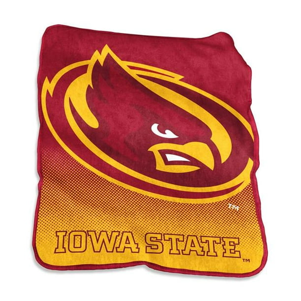 Logo Brands 156-26A Iowa State Raschel Throw