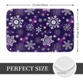 thumbnail image 2 of Yiaed Christmas Purple Snowflakes Print Flannel Doormat Mat Outdoor Indoor Door Mats,Welcome Matt Outdoor Front Door Mat Doormat Outdoor Mat Outdoor Mat,16"x24", 2 of 7