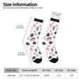 thumbnail image 2 of Cauagu Cute Dinosaur Print Crew Socks for Women and Men,Adult Athletic Running Socks 1-Pair Sports Socks Work Gear Socks with Moisture Wicking, 2 of 6