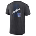 thumbnail image 3 of Men's Fanatics Heather Charcoal New York Rangers Backbone T-Shirt, 3 of 3