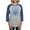Heather/Blue, variant on CafePress - Ukraine - Womens Baseball Tee