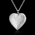 thumbnail image 2 of Collier Médaillon Photo.porte des Photos Pendentif Mémoire.ouvre en Forme de Cœur, 2 of 8