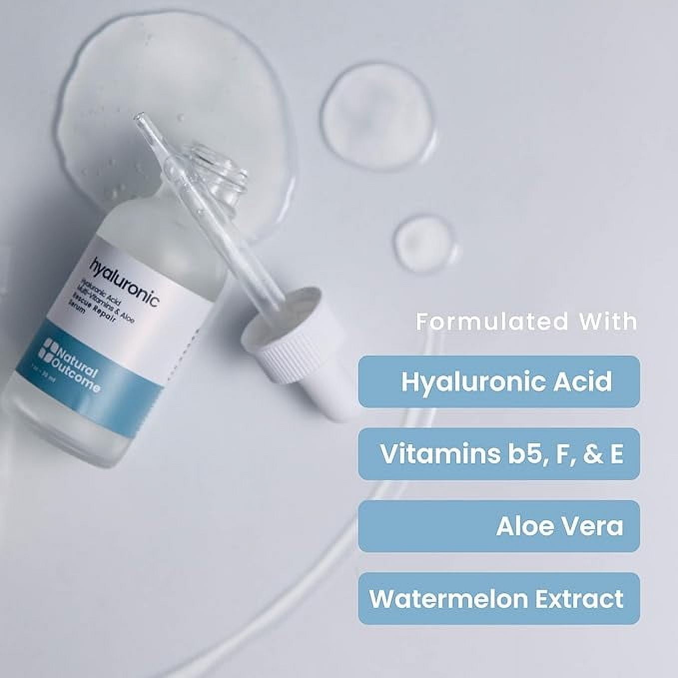 Natural Outcome Hyaluronic Facial Serum, 10 oz