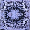 thumbnail image 1 of Ahgly Company Indoor Square Medallion Blue French Area Rugs, 5' Square, 1 of 4