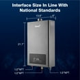 thumbnail image 6 of Ranein Propane Gas Tankless Water Heater, Indoor Max 3.6 GPM, 80,000 BTU Instant Hot Water Heater, 6 of 7