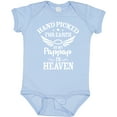 thumbnail image 3 of Inktastic Handpicked for Earth by My Pappap in Heaven with Angel Wings Boys or Girls Baby Bodysuit, 3 of 5
