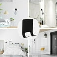 thumbnail image 6 of Razor Holder Hook, Multi-Purpose Hook, Self-Adhesive Stainless Steel Waterproof Bathroom Shaver Holder Hook for Shower Shaving Razor Plug Keys Kitchen Utensils Black, 6 of 9