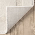 thumbnail image 4 of Abani Cozy Beige Solid Striped Area Rug 2x3, 4 of 8