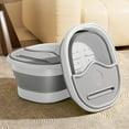 thumbnail image 4 of OEFNTAC Home and Kitchen Foldable Foot Bath Bucket with Handle Lid Portable Spa Bucket Massage Acupoints Collapsible Storage for Home Camping 15.74x13.39x7.87in, 4 of 6