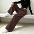 thumbnail image 5 of Tsivenald Sweatpants for Women Baggy Sweat Pants for Women Elastic Waist Drawstring with Pockets Casual Gym Lounge Workout Pants, 5 of 7