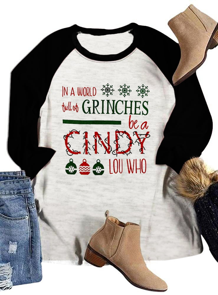 Merry Christmas Tshirt Women Plaid Leopard Tree Graphic Print Baseball T Shirt 3/4 Sleeve Raglan Christmas Tee Tops