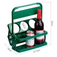 thumbnail image 4 of soportes portátiles para tarros de cerveza para barbacoa con 6 agujeros, cesta para organizar, 4 of 5