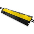thumbnail image 3 of Pyle 40" 2 Channel Cable Wire Protector Cover Ramp with Flip Lid for Floor Cords, 3 of 7