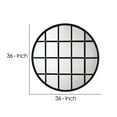 thumbnail image 5 of Benzara BM241116 Mirror with Metal Frame & Grid Design, Silver & Black, 5 of 5