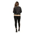 thumbnail image 2 of Victorious Women's G Track 2 Piece Tracksuit Set - Sweatshirt Jacket and Sweat Pants VL208 - Black - 2X-Large, 2 of 7