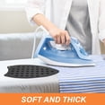 thumbnail image 4 of Uxcell Almohadilla de Descanso para Plancha de Silicona, 2 Pcs Almohadilla Protectora Resistente al Calor para Plancha de Vapor, Mat Compacto Resistente al Calor, Negro, 4 of 6