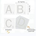 thumbnail image 3 of 26Pcs/set Reusable Alphabet Stencils, Scrabble Style Tile Stencil Letters Stencil Template For Tile Wall Decor Art, Multi-Use, 3 of 10