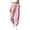 Pink, variant on Njagoc3 Womens Polka Dots Harem Pants Baggy Trendy Casual Elastic High Waist Wide Leg Balloon Lounge Pants