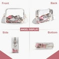 thumbnail image 2 of Kukuzhu Clear Bag Stadium Approved Clear Purse Concert Stadium Clear Crossbody Bag PVC Clear Shoulder Bag Clutch, 2 of 6