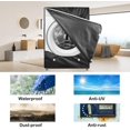 thumbnail image 4 of 2Pack Washer and Dryer Covers, Washing Machine Cover with Zipper Design, Waterproof & Dustproof & Anti-UV Washer Covers Fit for Most Front Load Machine, 27"W x 33"D x 39"H -Black, 4 of 12